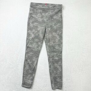 Spanx Pants Size Large Light Green Camouflage Ankle Skinny Leggings High Rise‎